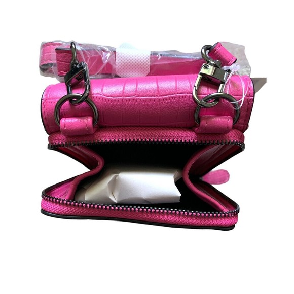 INC International Concepts Mini Cross Body Bag Fanny Hot Pink - Picture 6 of 7